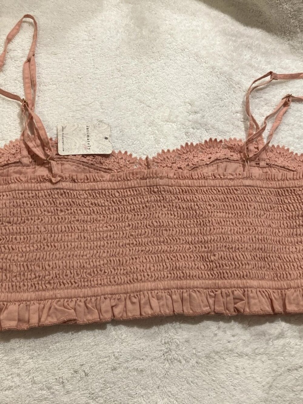 Free People Tallulah Bralette Women's Large NWT Mauve Pink - Picture 6 of 6